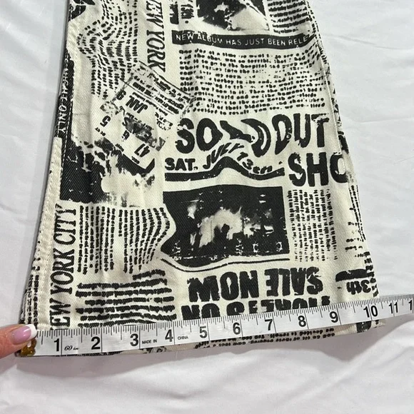 Garage denim low rise newspaper flares size 00 - Picture 9 of 10